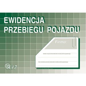 Druk MiP Ewidencja Przebiegu Pojazdu A5/16